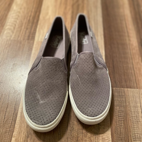Keds Double Decker Houndstooth Slip On Comfy Sneaker Gray Suede Women Size 7.5 - Picture 7 of 9